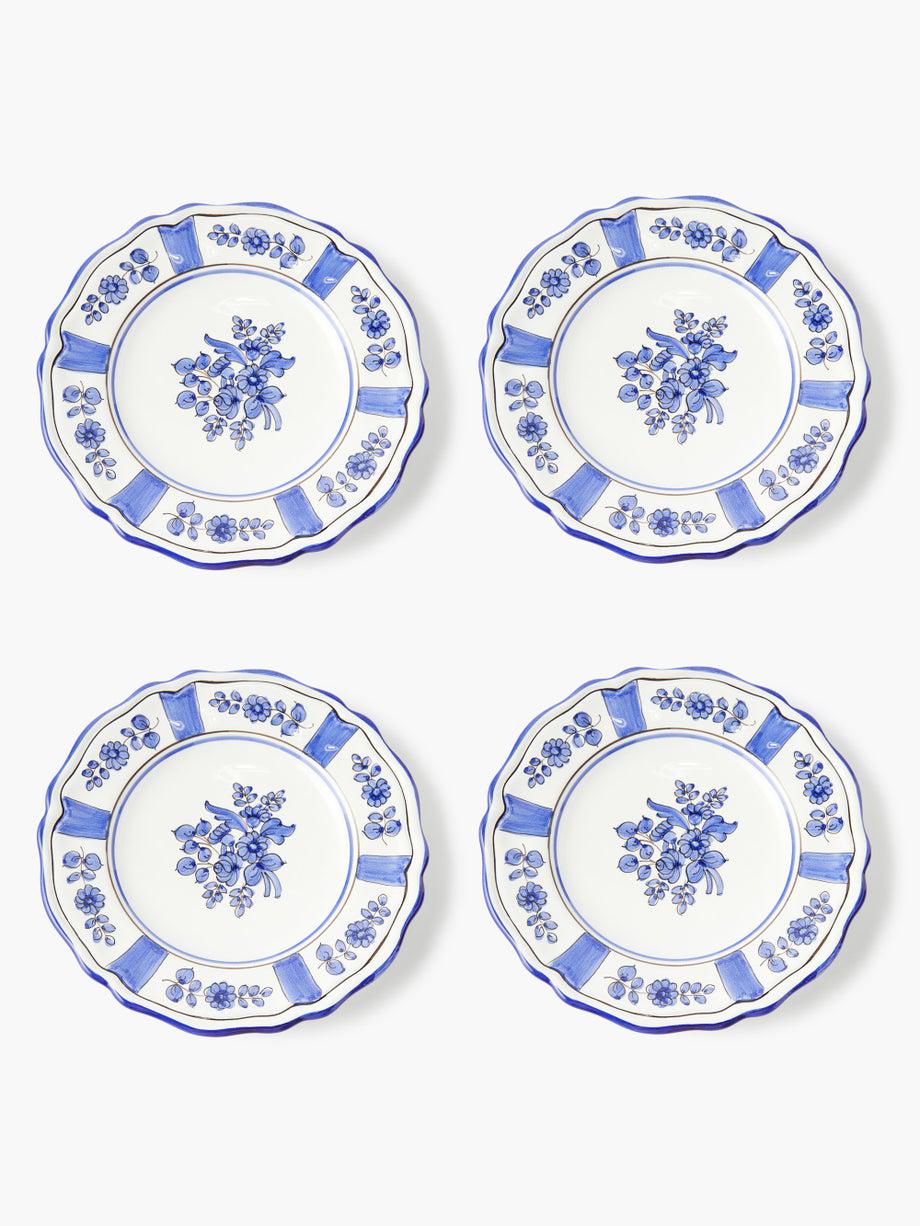 Set of four Wisteria porcelain fruit plates by CABANA MAGAZINE