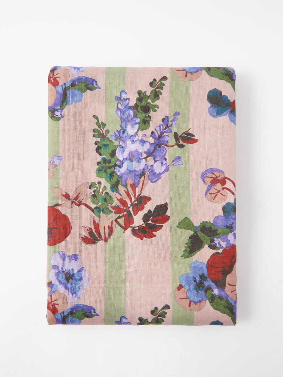Wisteria-print 320cm x 160cm linen tablecloth by CABANA MAGAZINE