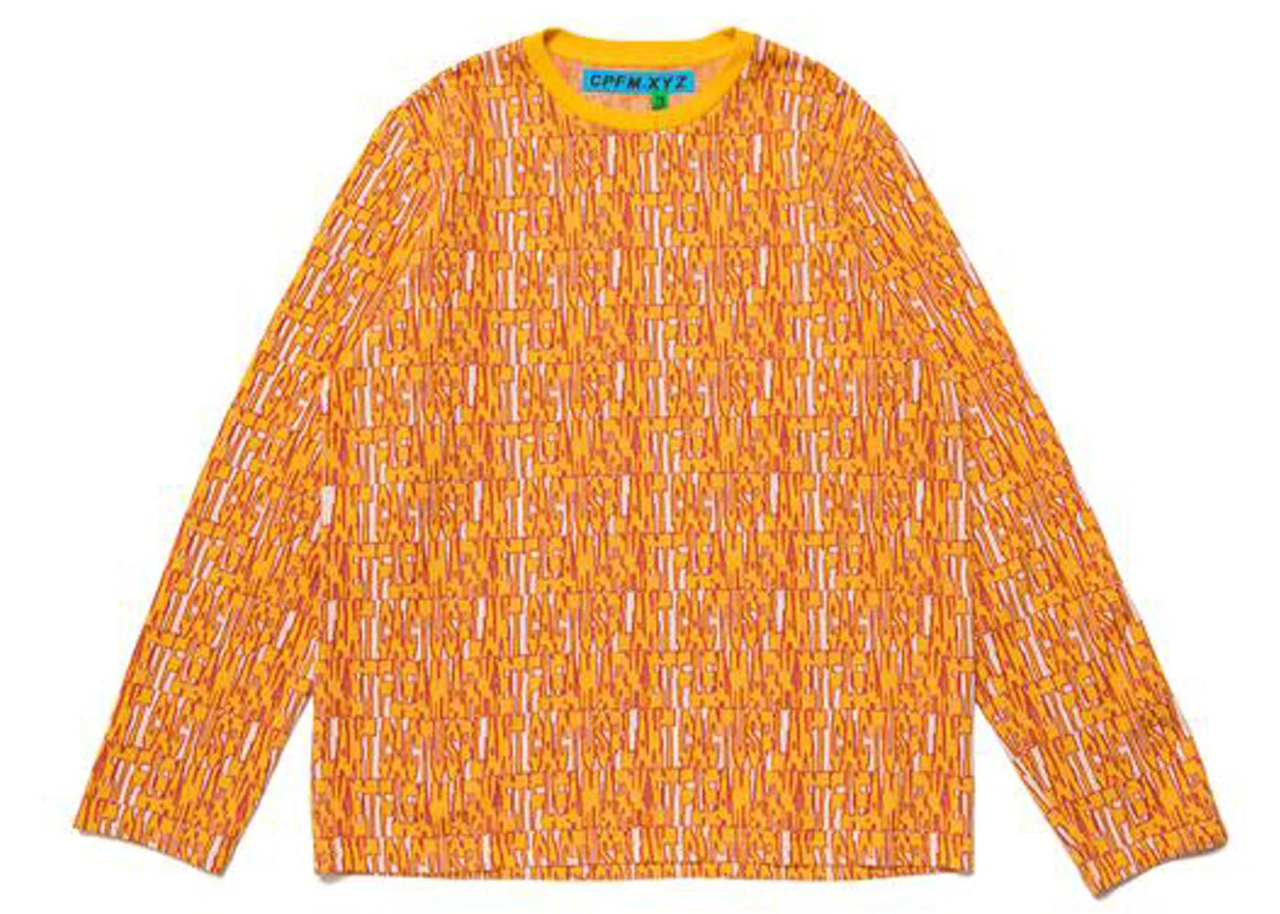 Anxiety Jacquard Longsleeve Knit Orange by CACTUS PLANT FLEA MARKET