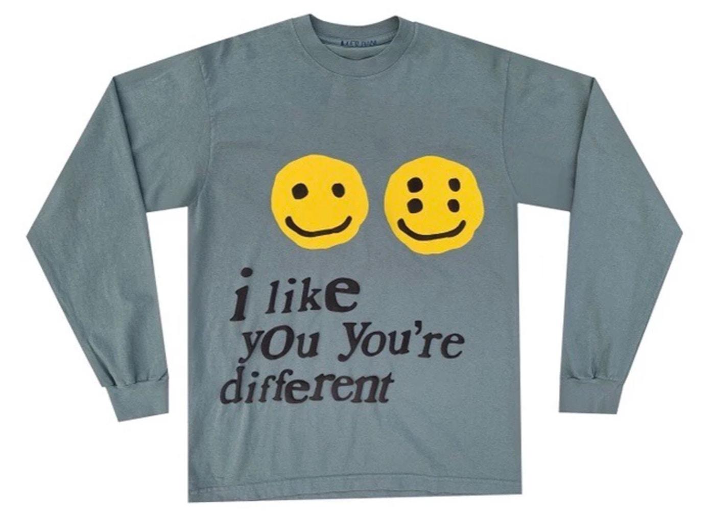 I Like You You're Different L/S Tee Grey by CACTUS PLANT FLEA MARKET