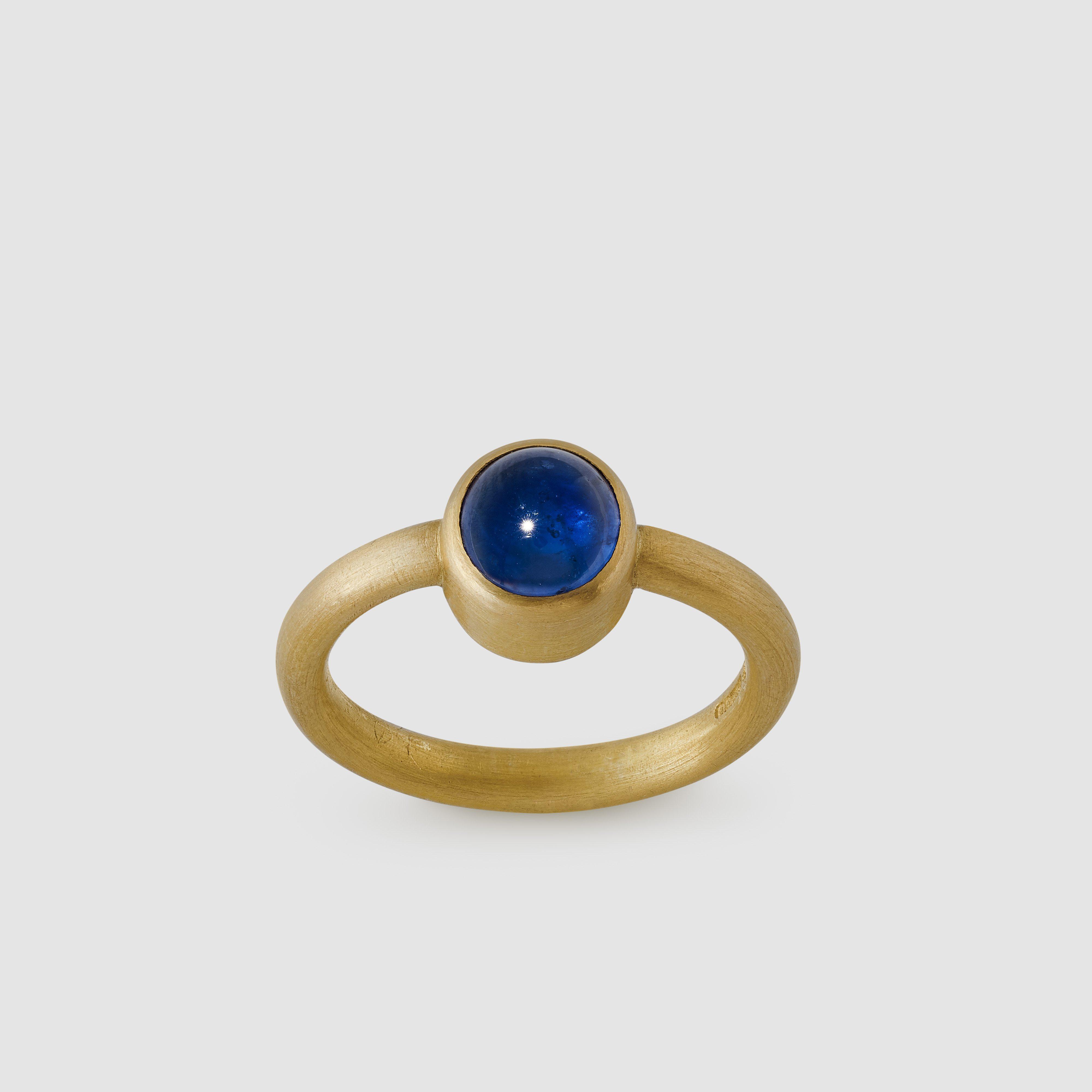 Cadby & Co Oval Cabochon Sapphire Ring by CADBY&CO