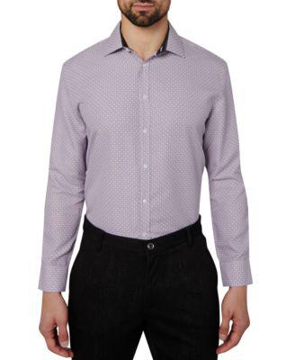 Men's Regular-Fit Performance Dress Shirt by CALABRUM