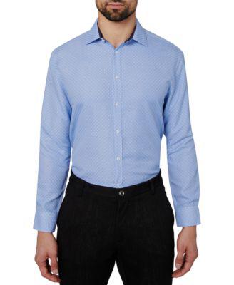 Men's Regular-Fit Performance Dress Shirt by CALABRUM