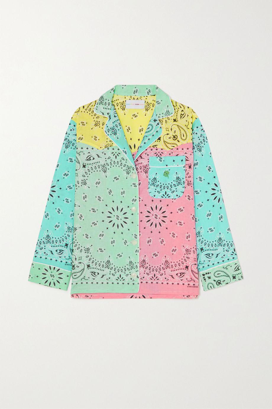 Patchwork paisley-print cotton-poplin shirt by CALL IT BY YOUR NAME