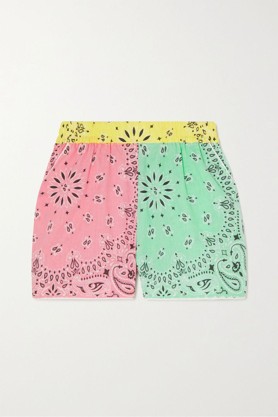 Patchwork paisley-print cotton-poplin shorts by CALL IT BY YOUR NAME