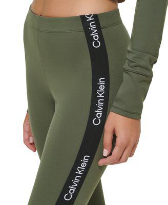 Women's Minimal Logo Tape High-Waist Full Length Leggings by CALVIN KLEIN