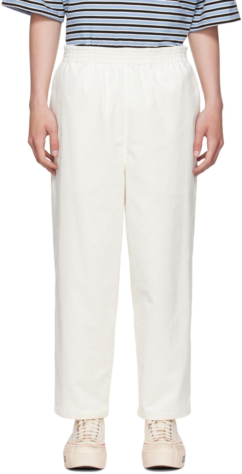 Off-White Cotton Trousers by CAMIEL FORTGENS
