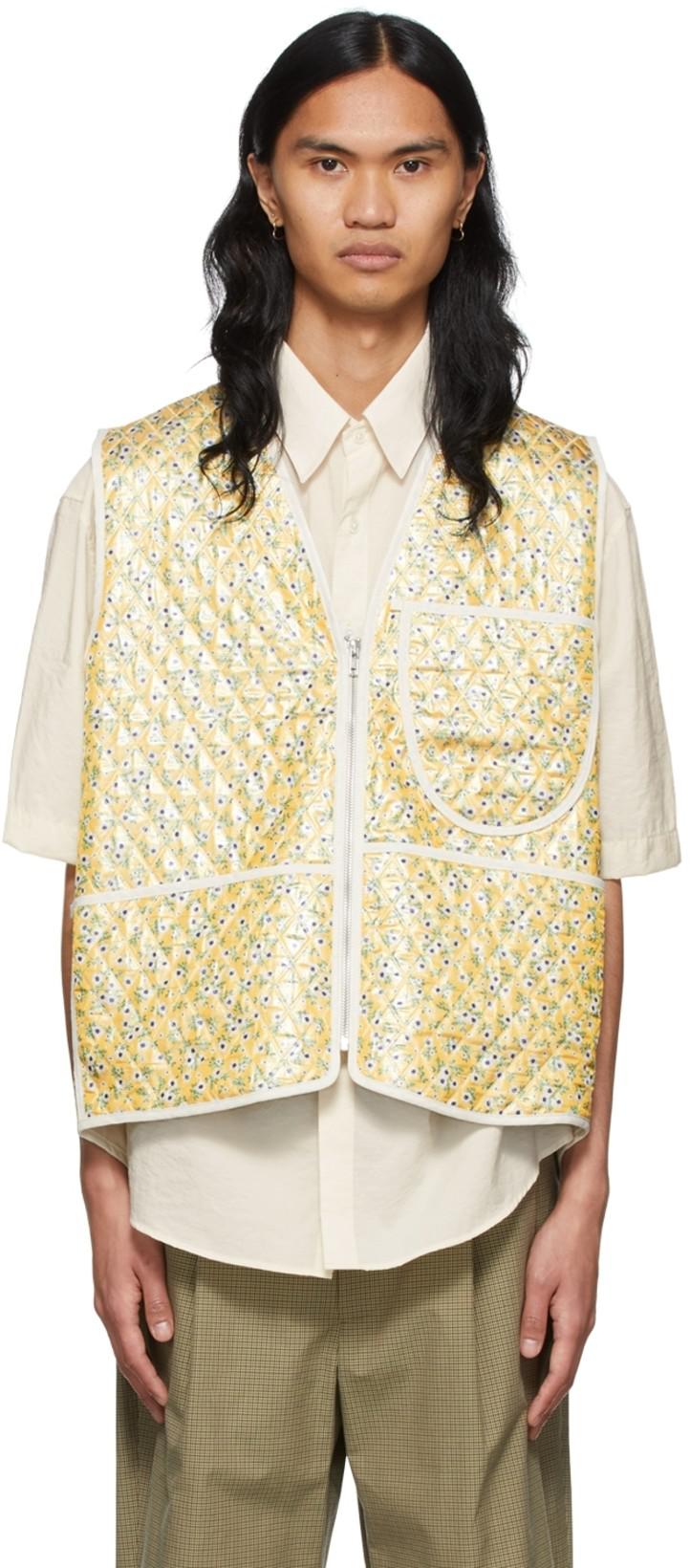Yellow Cotton Vest by CAMIEL FORTGENS