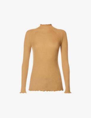 Alistair high-neck wool knitted top by CAMILLA&MARC