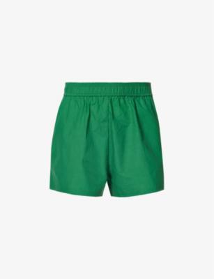 Bruno elasticated-waist cotton-poplin shorts by CAMILLA&MARC