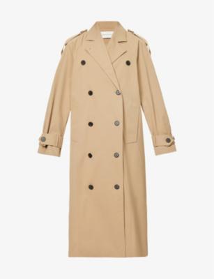Collins double-breasted relaxed-fit recycled-polyester coat by CAMILLA&MARC