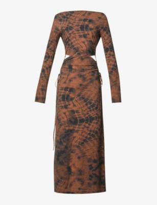 Paolo abstract-print stretch-cotton midi dress by CAMILLA&MARC