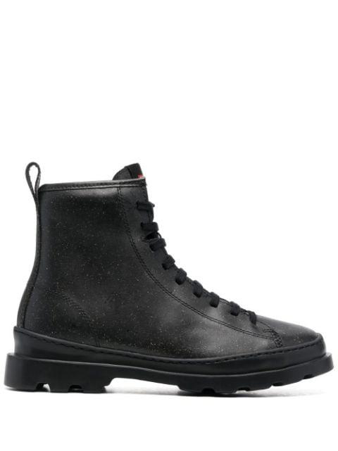 leather speckled lace-up boots by CAMPER