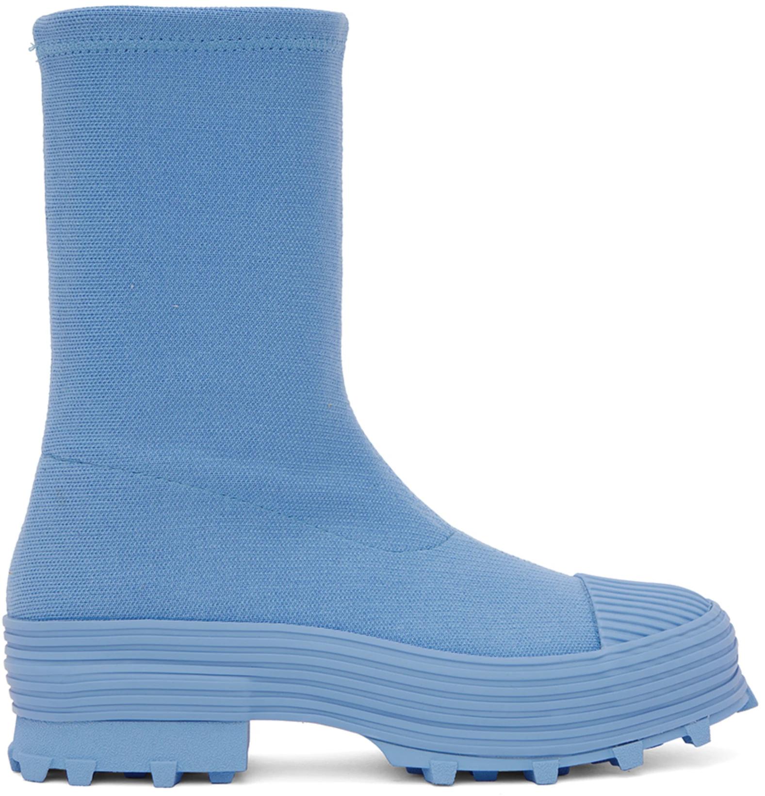 Blue Traktori Ankle Boots by CAMPERLAB