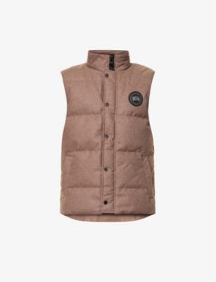 Garson padded regular-fit recycled-wool blend-down vest by CANADA GOOSE