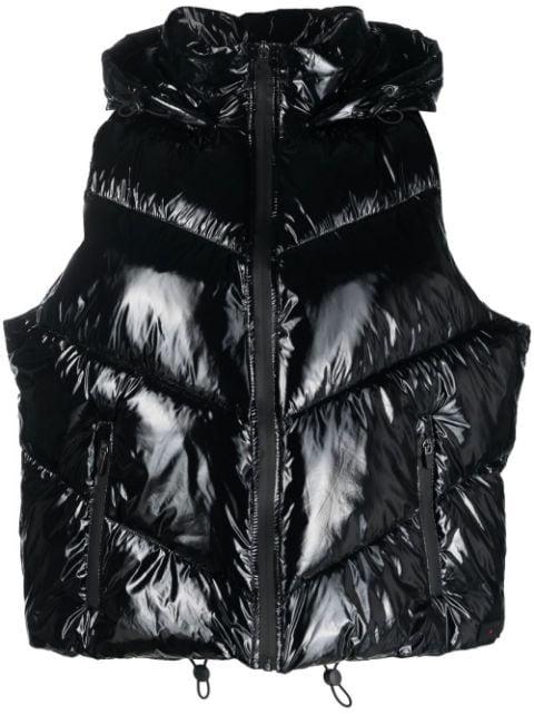 chevron-quilted gilet jacket by CANADIAN CLUB