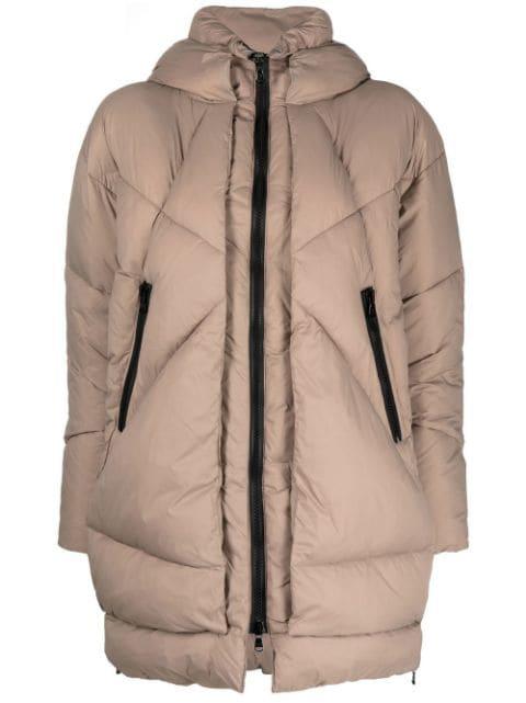quilted hoodied puffer jacket by CANADIAN CLUB