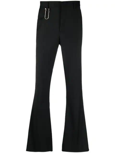 wool flared trousers by CANAKU
