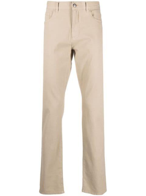 mid-rise straight-leg trousers by CANALI
