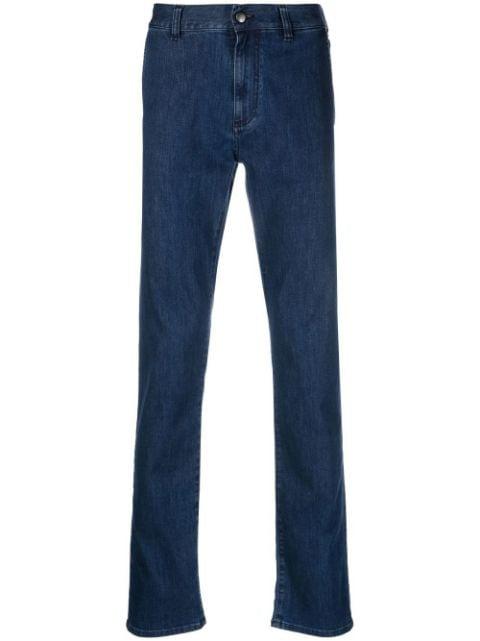 slim-fit mid-rise jeans by CANALI