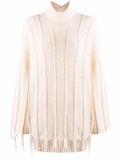 fringed cashmere jumper by CANESSA