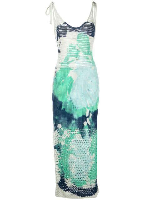 graphic-print day dress by CANESSA