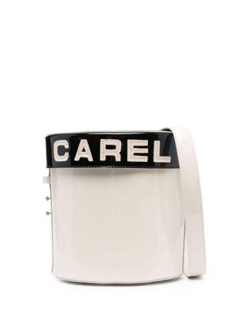 logo-embossed bucket tote bag by CAREL PARIS