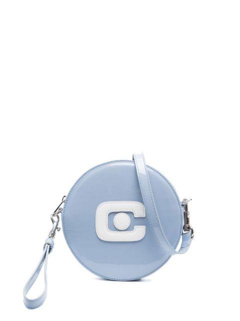 logo-patch zip-up satchel bag by CAREL PARIS