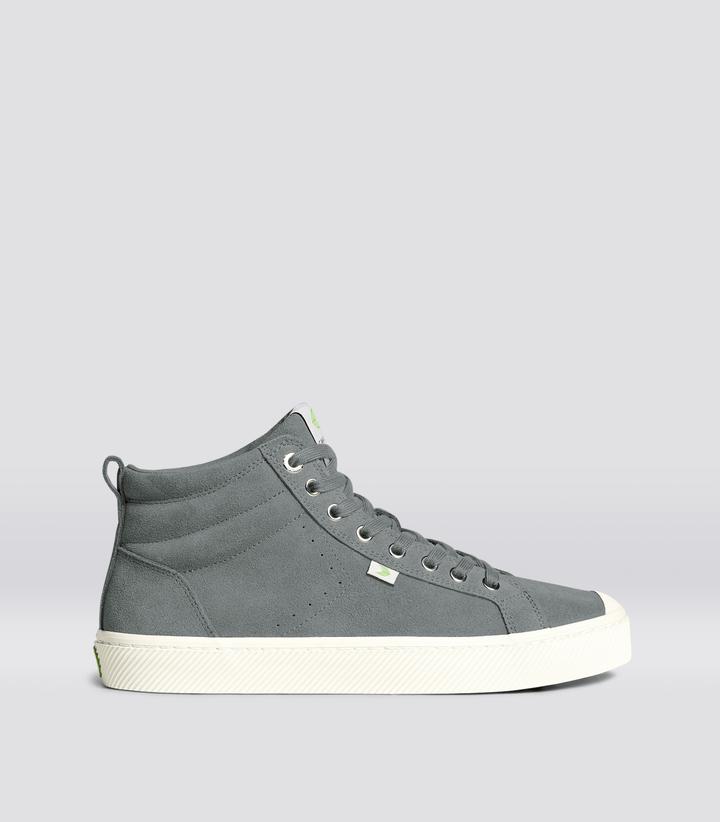 OCA High Charcoal Grey Suede Sneaker Men by CARIUMA