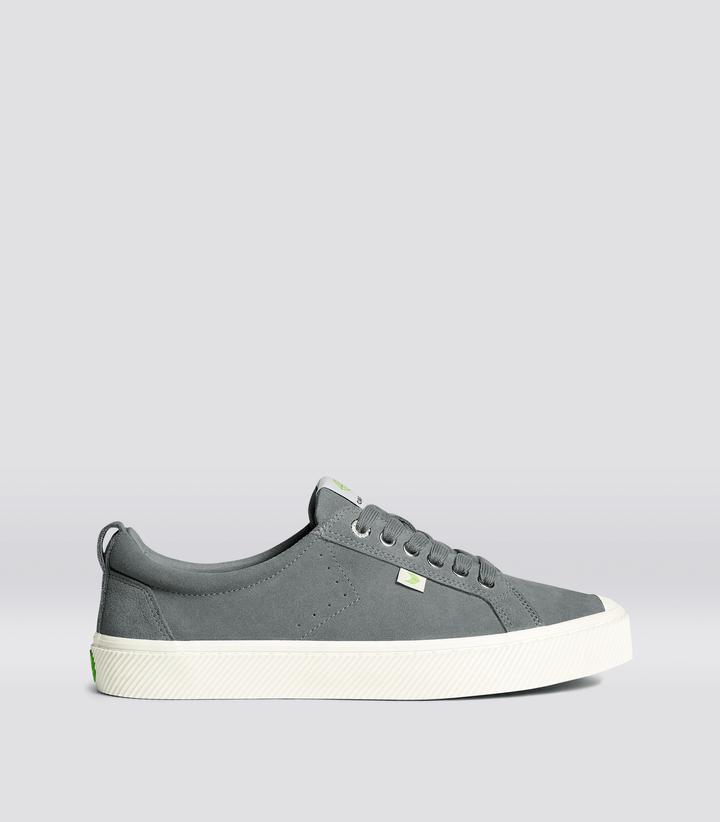 OCA Low Charcoal Grey Suede Sneaker Men by CARIUMA