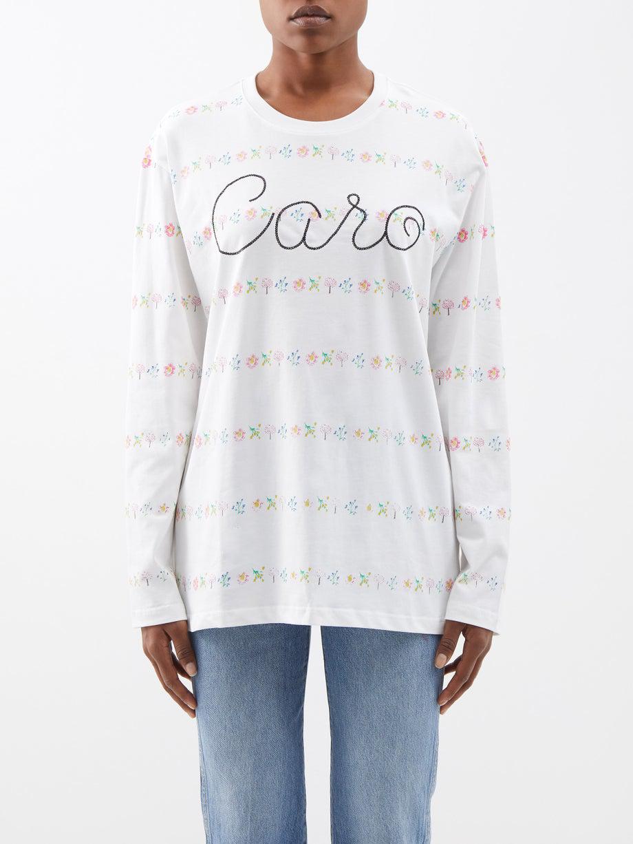 Willie floral organic-cotton long-sleeved T-shirt by CARO EDITIONS