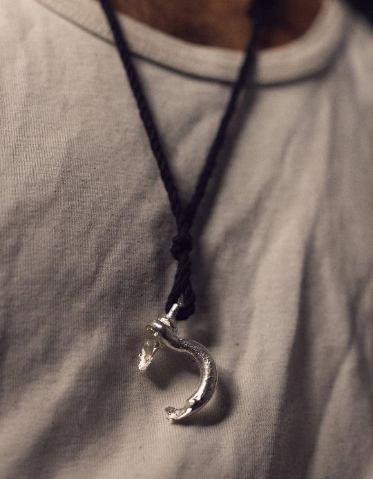 Corroded Shackle Necklace by CAROLIN DIELER