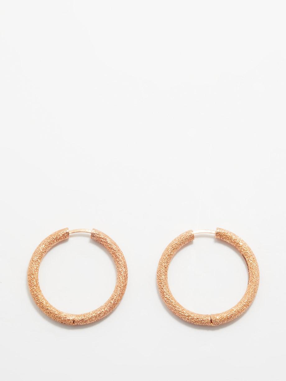 Florentine Finish small 18kt rose-gold earrings by CAROLINA BUCCI