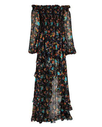 Ambrosia Off-The-Shoulder Floral Gown by CAROLINE CONSTAS