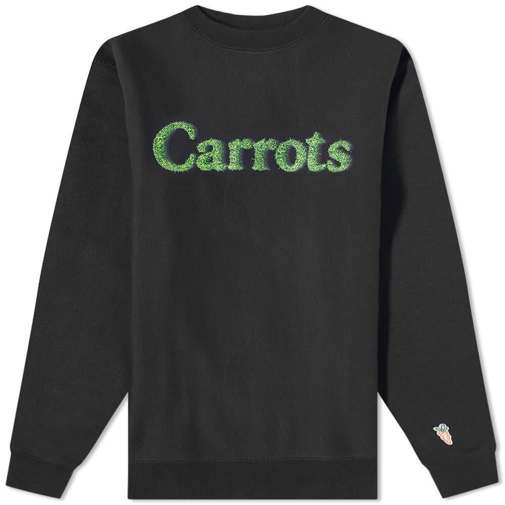 Carrots by Anwar Carrots Grass Wordmark Crew Sweat by CARROTS BY ANWAR CARROTS