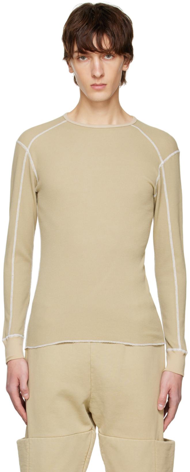 Beige K3 Thermal Long Sleeve T-Shirt by CARSON WACH