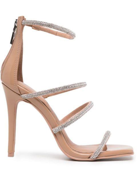 Caged Ankle patent sandals by CARVELA