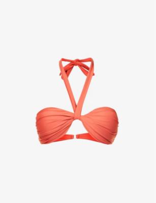 Alba halterneck recycled polyamide-blend bikini top by CASA RAKI