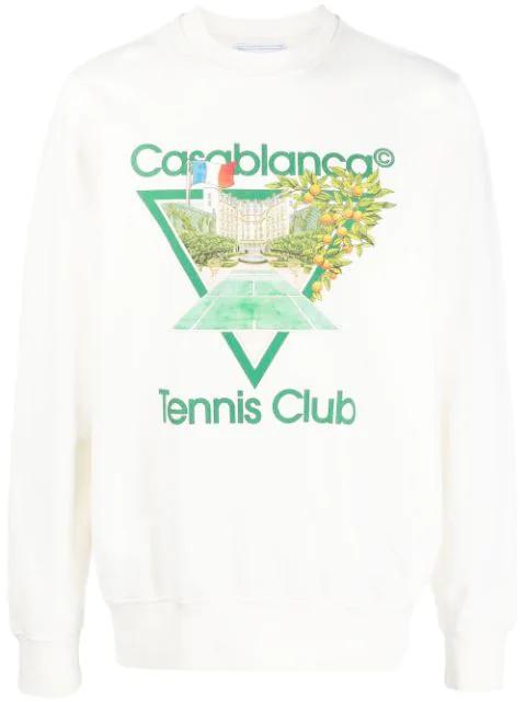 Tennis Club crew neck sweatshirt by CASABLANCA