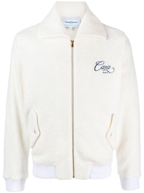 logo-embroidered zip-front jacket by CASABLANCA