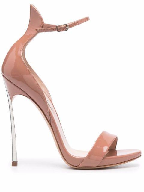 Blade patent-leather sandals by CASADEI