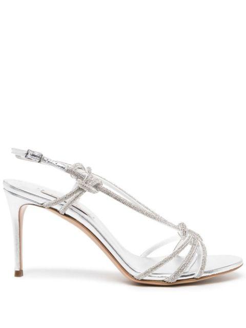 crystal-embellished 90mm heel sandals by CASADEI