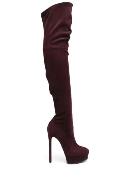 over-the knee length 155mm boots by CASADEI