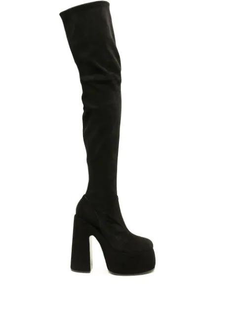 over-the-knee platform 170mm boots by CASADEI