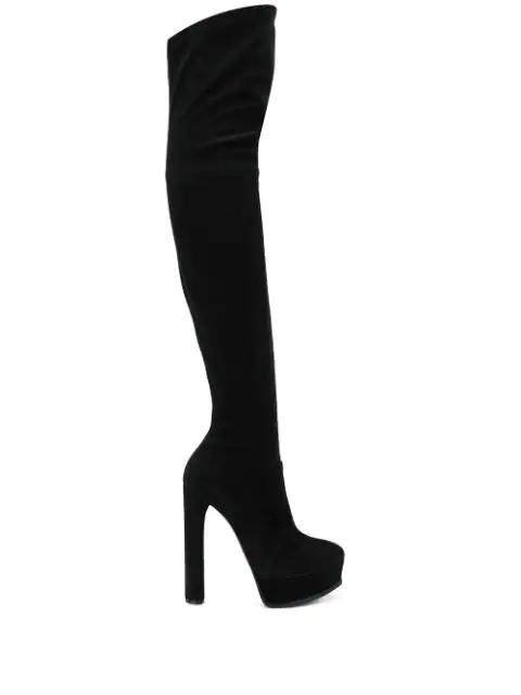 over the knee platform boots by CASADEI