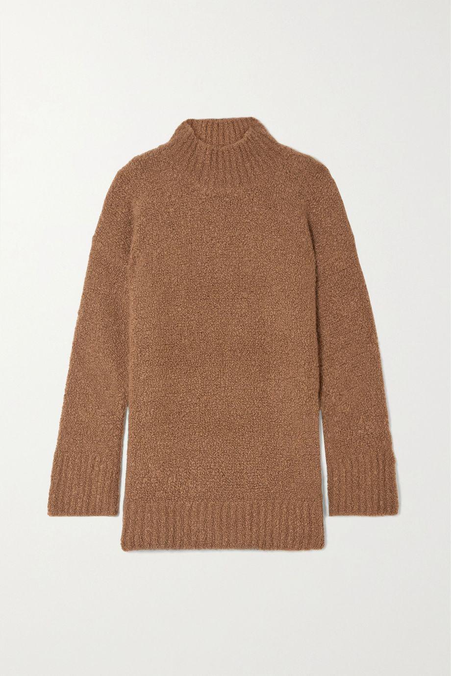 + NET SUSTAIN recycled cashmere-bouclé turtleneck sweater by CASASOLA