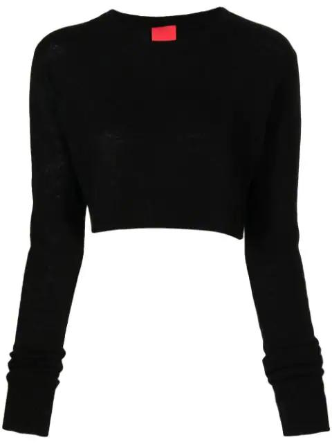 Como cropped cashmere jumper by CASHMERE IN LOVE