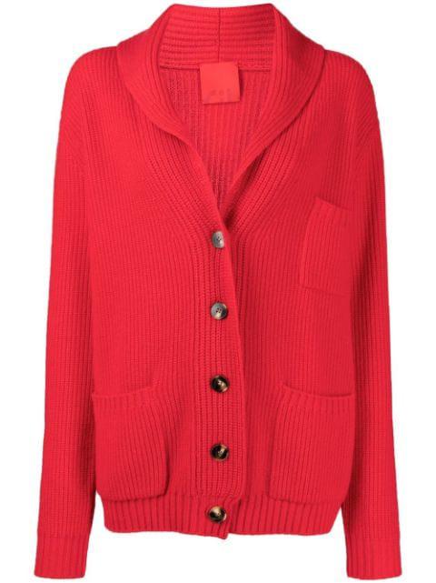 ribbed-knit buttoned cardigan by CASHMERE IN LOVE