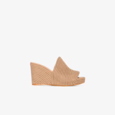 Neutral Jela 100 Woven Mules by CASTANER