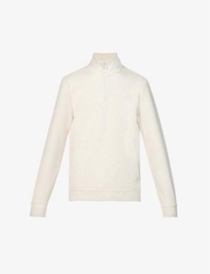 Quarter-zip relaxed-fit stretch-woven blend sweatshirt by CASTORE